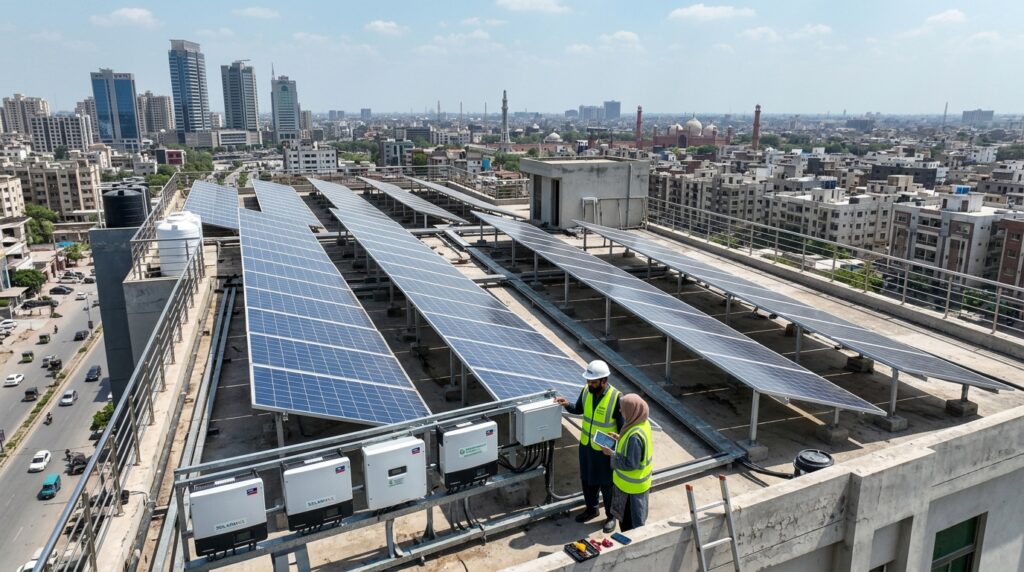 Rooftop solar panels capturing s… 202606020723
