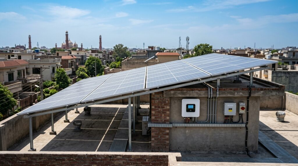 Rooftop solar panels connected i… 202606020810