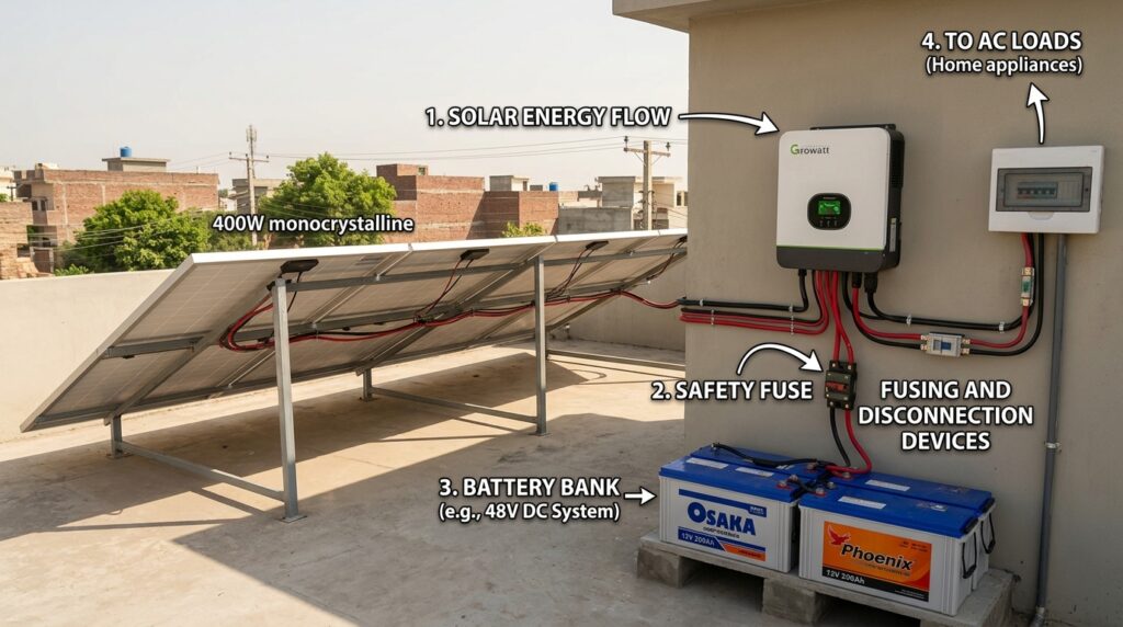 Connecting solar batteries to sy… 202607291551